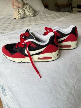 Nike Red, Black & Cream Retro Air Max Excee Sneakers